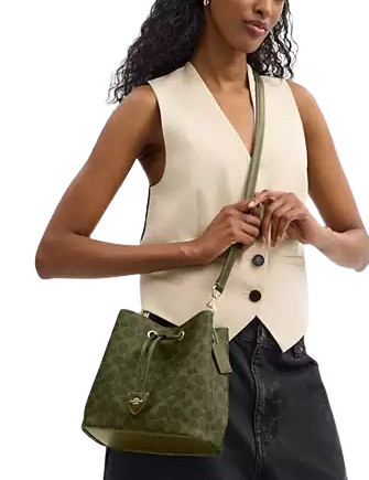 Coach Rowan Bucket Bag In Signature Canvas