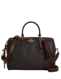 Coach Rowan Large Satchel Bag In Signature Canvas With Fringe