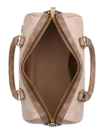 Coach Rowan Satchel Bag In Blocked Signature Canvas