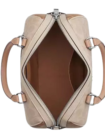 Coach Rowan Satchel Bag In Blocked Signature Canvas