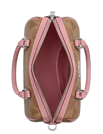 Coach Rowan Satchel Bag In Maxi Signature Canvas