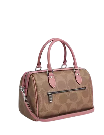 Coach Rowan Satchel Bag In Maxi Signature Canvas