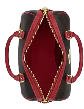 Coach Rowan Satchel Bag In Maxi Signature Canvas