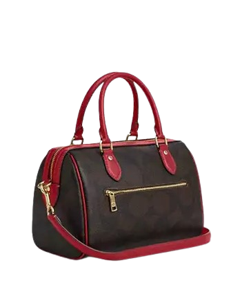 Coach Rowan Satchel Bag In Maxi Signature Canvas