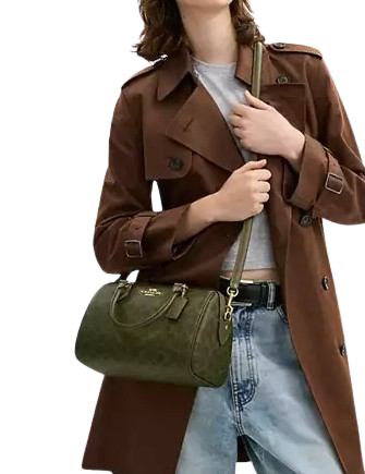Coach Rowan Satchel Bag In Signature Canvas