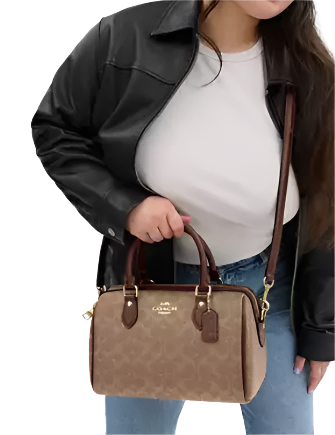 Coach Rowan Satchel Bag In Signature Canvas