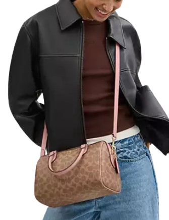 Coach Rowan Satchel Bag In Signature Canvas