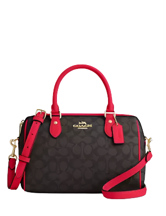 Coach Rowan Satchel Bag In Signature Canvas