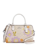 Coach Rowan Satchel Bag In Signature Canvas With Floral Print