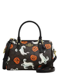 Coach Rowan Satchel Bag In Signature Canvas With Halloween Print