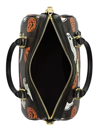 Coach Rowan Satchel Bag In Signature Canvas With Halloween Print