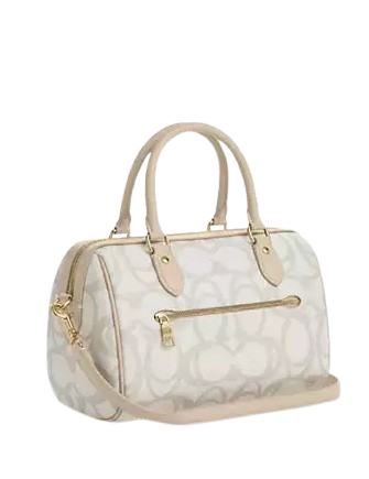 Coach Rowan Satchel Bag In Sketch Signature Canvas