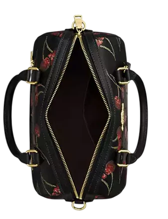 Coach Rowan Satchel Bag With Cherry Print