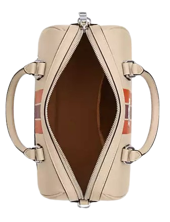 Coach Rowan Satchel Bag With Stripe