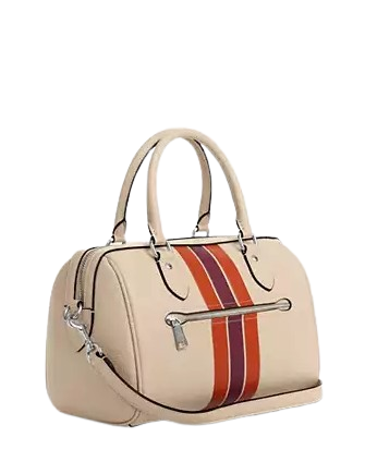 Coach Rowan Satchel Bag With Stripe