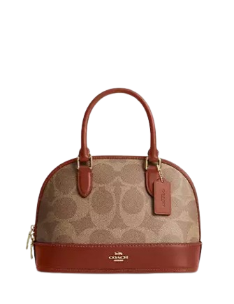 Coach Sabrina Satchel Bag In Signature Canvas