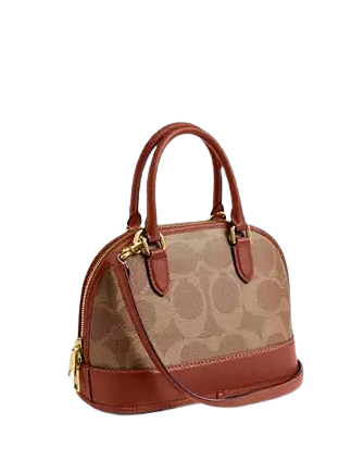 Coach Sabrina Satchel Bag In Signature Canvas