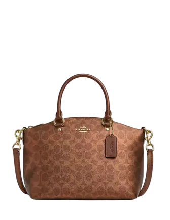 Coach Sadie Satchel Bag In Signature Canvas