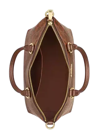 Coach Sadie Satchel Bag In Signature Canvas