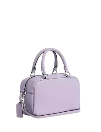 Coach Satchel Crossbody Bag With Floral Applique