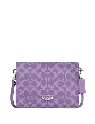 Coach Slim Crossbody Bag In Signature Canvas