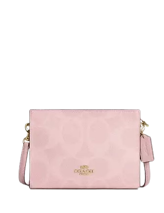 Coach Slim Crossbody Bag In Signature Canvas