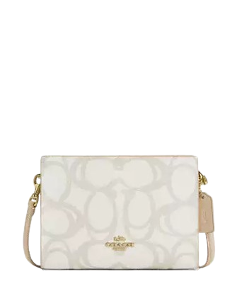 Coach Slim Crossbody Bag In Sketch Signature Canvas