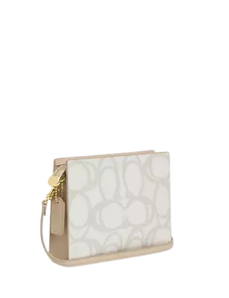 Coach Slim Crossbody Bag In Sketch Signature Canvas