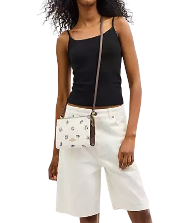 Coach Slim Crossbody Bag With Shell Print