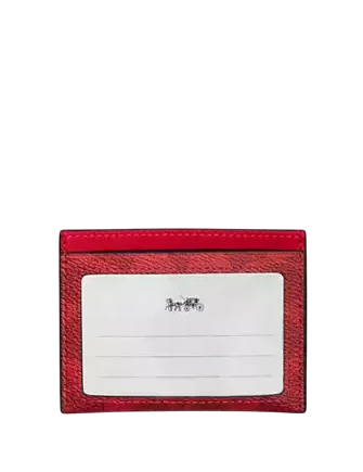 Coach Slim Id Card Case In Signature Canvas