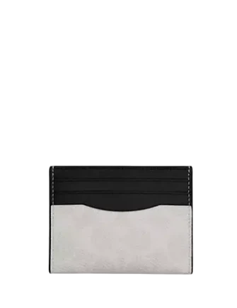 Coach Slim Id Card Case In Signature Canvas