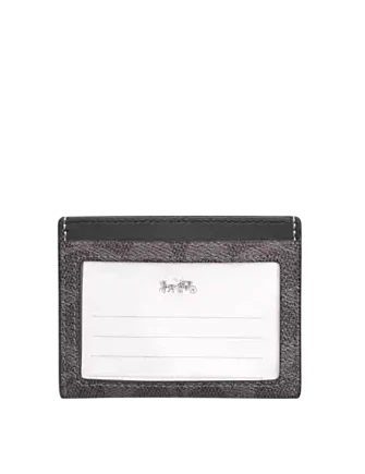 Coach Slim Id Card Case In Signature Canvas