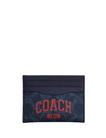Coach Slim Id Card Case In Signature Canvas With Coach Graphic