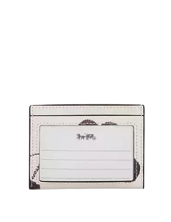Coach Slim Id Card Case With Cherry Print