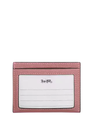 Coach Slim Id Card Case With Heart Rivets
