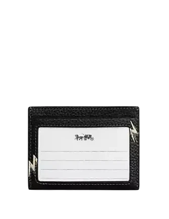 Coach Slim Id Card Case With Lightning Bolt Print