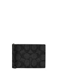 Coach Slim Money Clip Billfold Wallet In Signature Canvas