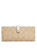 Coach Slim Wallet In Signature Canvas