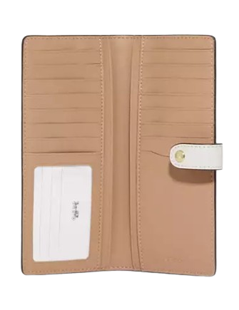 Coach Slim Wallet In Signature Canvas