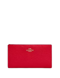 Coach Slim Zip Wallet In Colorblock Signature Canvas