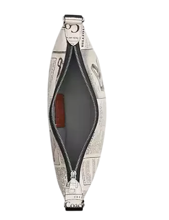Coach Small Finn Crossbody Bag With Pouch And Newspaper Print