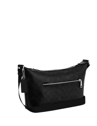 Coach Small Finn Crossbody Bag With Pouch In Signature Canvas With Varsity Stripe