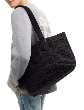 Coach Small Tour Tote Bag In Signature Denim