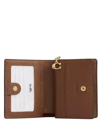 Coach Snap Wallet In Signature Canvas