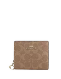 Coach Snap Wallet In Signature Canvas