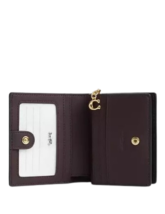 Coach Snap Wallet In Signature Canvas
