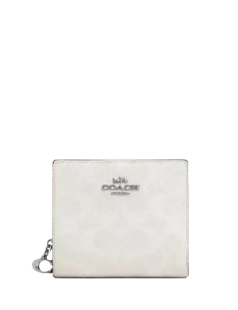Coach Snap Wallet In Signature Canvas