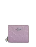 Coach Snap Wallet In Signature Leather With Heart Charm