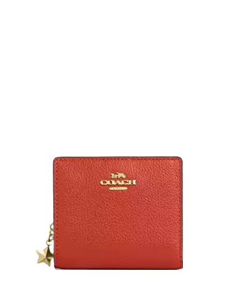 Coach Snap Wallet With Charm