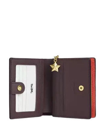 Coach Snap Wallet With Charm